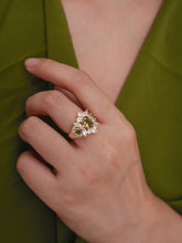 floral adjustable ring